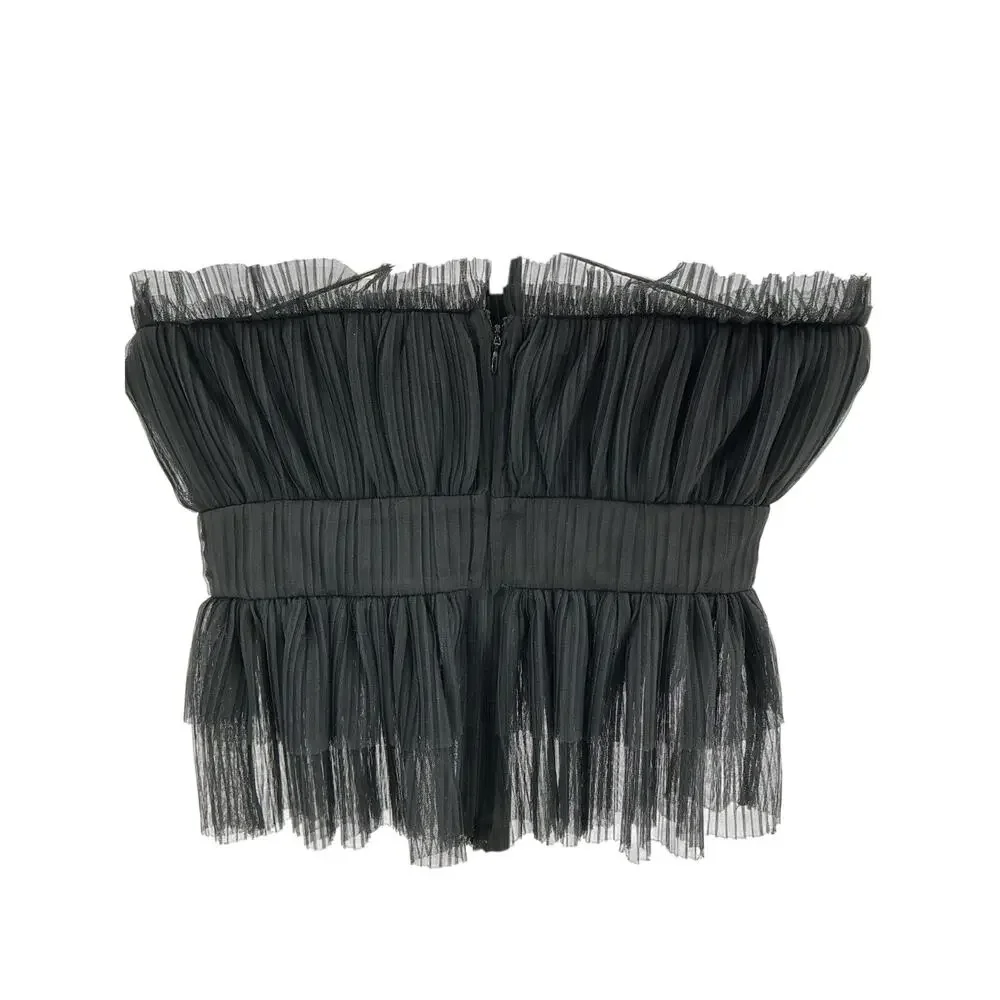 Lovers And Friends 'Barlow' Black Polyester Top Size S - Picture 3 of 4